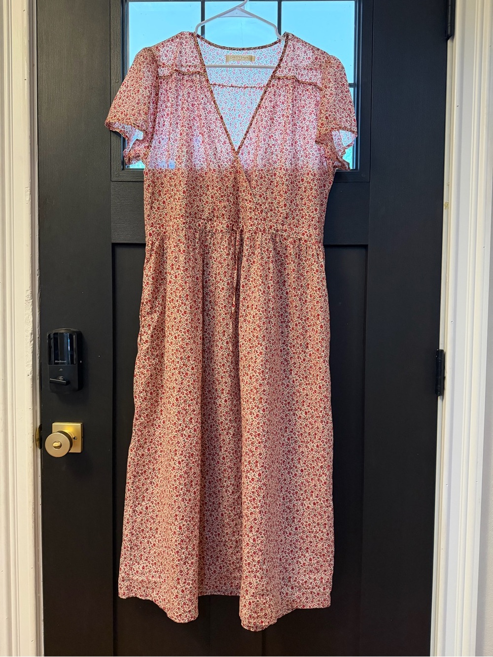 Christy Dawn Pink Floral Midi Dress